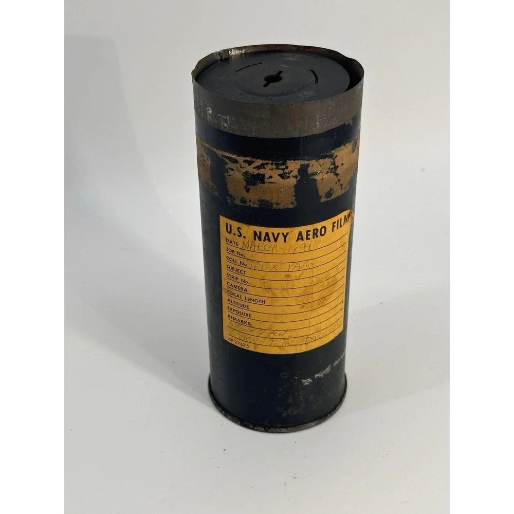 Vintage 1949 US Navy Aero Film W/ Canister‎ March 1949